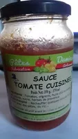 Quantité de sucre dans Sauce tomate cuisinée