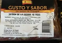 Sucre et nutriments contenus dans Gusto y sabor