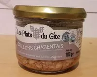 Sucre et nutriments contenus dans Les plats du gites