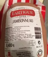 Jumlah gula yang masuk Lartigue & Fils, Jambonneau, le paquet de