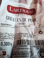 Jumlah gula yang masuk Oreilles de porc