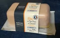 入っている砂糖の量 Bloc de foie gras de canard