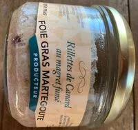 入っている砂糖の量 Rillettes Trad'inov au Magret Fumé
