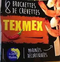 İçindeki şeker miktarı 8 Brochettes de Crevettes Tex Mex