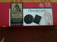 Quantité de sucre dans Chocolat noir