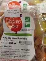 Sucre et nutriments contenus dans Paysans bio