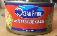 Sucre et nutriments contenus dans Ocean pride