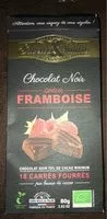 入っている砂糖の量 Chocolat noir cœur framboise