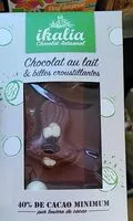 入っている砂糖の量 Chocolat au lait et billes croustillantes