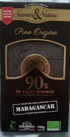 Jumlah gula yang masuk Chocolat Noir Madagascar 90%