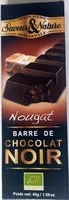 入っている砂糖の量 Barre de chocolat noir nougat bio
