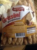 Sokerin määrä sisällä Grissini artigianali sésame