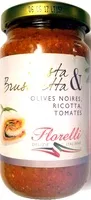 Zuckermenge drin Pasta & Bruschetta Olives Noires, Ricotta, Tomates
