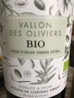 Sucre et nutriments contenus dans Vallon des oliviers