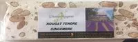 入っている砂糖の量 Nougat tendre gingembre