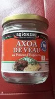 Quantité de sucre dans Axoa de veau au piment d'Espelette