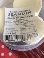 Quantité de sucre dans Rigotte des gourmets