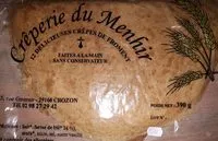 Sucre et nutriments contenus dans Creperie du menhir