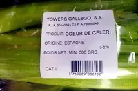 Sucre et nutriments contenus dans Towers gallego sa