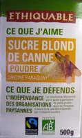 Sucre blond de canne en poudre bio