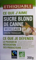 Sucre blond de canne en morceaux bio