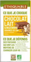 Chocolat au lait sesame gingembre