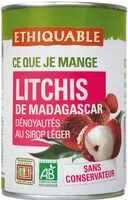 Zuckermenge drin Litchis de Madagascar dénoyautés au sirop léger