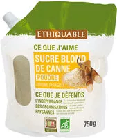 चीनी की मात्रा Sucre blond de canne en poudre