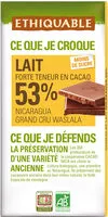 含糖量 Chocolat lait commerce équitable