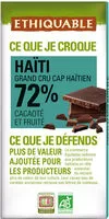 入っている砂糖の量 HAïTI Grand cru Cap haïtien 72% cacaoté et fruité