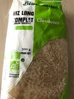 Jumlah gula yang masuk Biothentic Riz Long 1 / 2 Complet 1Kg