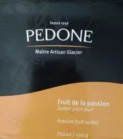 चीनी की मात्रा Sorbet fruit de la passion