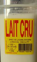 Quantité de sucre dans lait cru