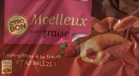 Quantité de sucre dans Moelleux fourré Fraise