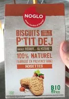 Quantité de sucre dans Biscuits P'TIT DEJ noisettes