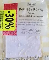 Cantidad de azúcar en Poulet & Rostis sauce emmental & parmesan