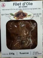 Quantité de sucre dans Filet d'oie en civet