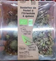 Количество сахара в boulettes de poulet à l'orientale et quinoa