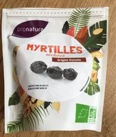 入っている砂糖の量 Myrtilles séchées