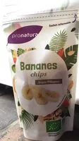 入っている砂糖の量 Bananes chips