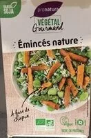 入っている砂糖の量 Émincés nature à base de lupin