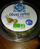 Quantité de sucre dans Olives vertes farcies a l ail
