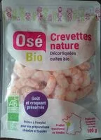 入っている砂糖の量 Crevettes nature