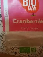 Quantité de sucre dans Cranberries Bio