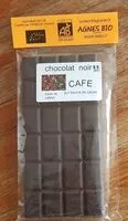 Suhkru kogus sees Chocolat noir café