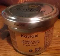 Sucre et nutriments contenus dans Kaviari paris