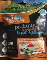 Jumlah gula yang masuk Plat lyophilisé - Nouilles chinoises au curry rouge et crevettes