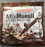 Sucre et nutriments contenus dans Mx3 extreme