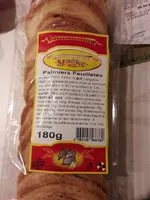 入っている砂糖の量 Palmiers Feuilletés