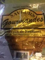 Quantité de sucre dans 6 crepes de froment